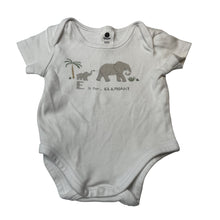 Load image into Gallery viewer, Unisex Dymples, cotton bodysuit / romper, elephant, GUC, size 000,  
