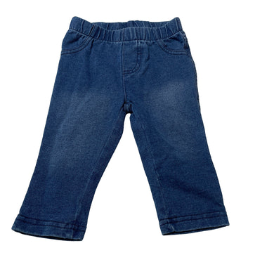 Unisex Anko, knit denim leggings / bottoms, elasticated, GUC, size 00,  