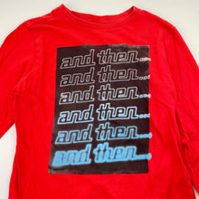 Load image into Gallery viewer, Boys Target, red cotton long sleeve tee / top, GUC, size 7,  