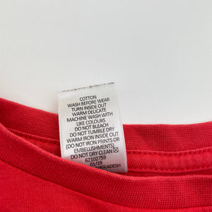 Boys Target, red cotton long sleeve tee / top, GUC, size 7,  