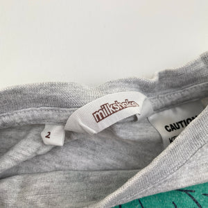 Boys Milkshake, pyjama tee / top, dinosaur, wash fade, FUC, size 2,  
