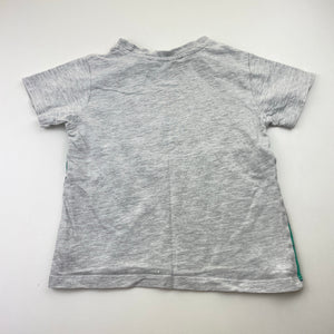 Boys Milkshake, pyjama tee / top, dinosaur, wash fade, FUC, size 2,  