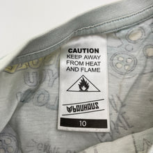 Load image into Gallery viewer, Boys Bauhaus, cotton pyjama tee / top, gamer, GUC, size 10,  
