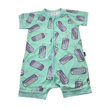 Load image into Gallery viewer, Unisex Bonds, zip wondersuit / zippy / romper, icy poles, FUC, size 2,  