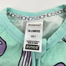Load image into Gallery viewer, Unisex Bonds, zip wondersuit / zippy / romper, icy poles, FUC, size 2,  