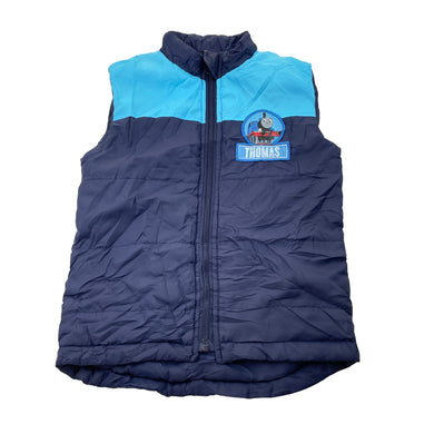 Boys Thomas & Friends, lightweight puffer vest / jacket, cracked print, FUC, size 3,  