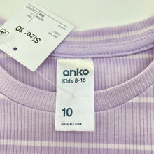 Load image into Gallery viewer, Girls Anko, ribbed stretchy tee / top, NEW, size 10,  