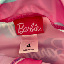 Load image into Gallery viewer, Girls Barbie, long sleeve swim one-piece, small mark right sleeve, FUC, size 4,  