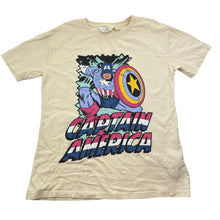 Load image into Gallery viewer, Unisex H&amp;M, Marvel Captain America cotton tee / top, EUC, size 9-10,  