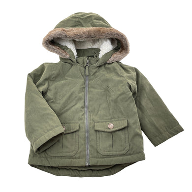 Unisex Target, khaki hooded jacket / coat, EUC, size 1,  