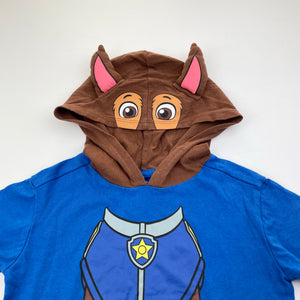 Boys Nickelodeon, Paw Patrol Chase cotton hooded tee / top, EUC, size 2,  