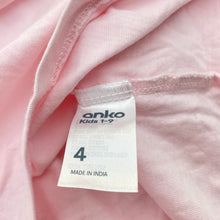 Load image into Gallery viewer, Girls Anko, pink cotton tee / top, EUC, size 4,  