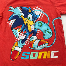 Load image into Gallery viewer, Unisex SEGA, SONIC THE HEDGEHOG cotton tee / top, FUC, size 6,  