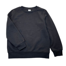 Load image into Gallery viewer, Unisex Brilliant Basics, black fleece lined sweater / jumper, EUC, size 8,  