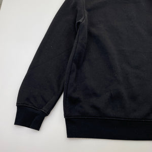 Unisex Brilliant Basics, black fleece lined sweater / jumper, EUC, size 8,  