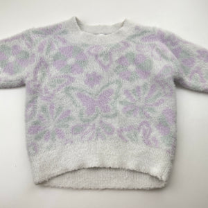 Girls Anko, soft feel fluffy stretchy sweater / jumper, EUC, size 3,  