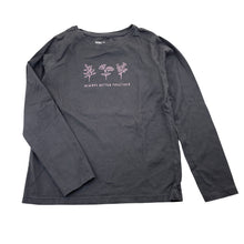 Load image into Gallery viewer, Girls Anko, grey cotton long sleeve tee / top, GUC, size 6,  