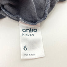 Load image into Gallery viewer, Girls Anko, grey cotton long sleeve tee / top, GUC, size 6,  