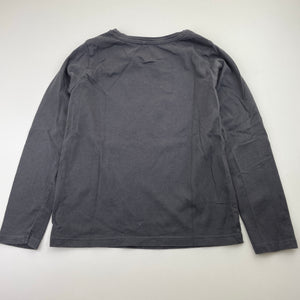 Girls Anko, grey cotton long sleeve tee / top, GUC, size 6,  