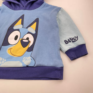 Unisex Bluey, fleece lined hoodie sweater, GUC, size 2,  