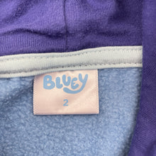Load image into Gallery viewer, Unisex Bluey, fleece lined hoodie sweater, GUC, size 2,  