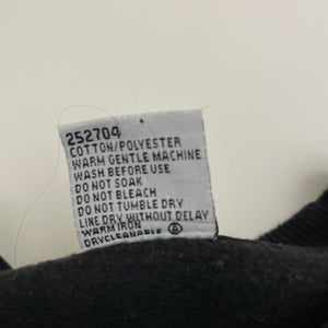 Boys Tilt, black fleece lined sweater / jumper, EUC, size 8,  