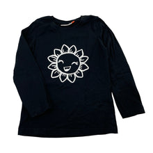 Load image into Gallery viewer, Girls Lily &amp; Dan, black cotton long sleeve tee / top, EUC, size 5,  