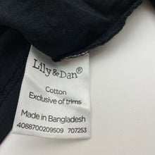 Load image into Gallery viewer, Girls Lily &amp; Dan, black cotton long sleeve tee / top, EUC, size 5,  