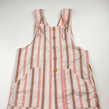 Load image into Gallery viewer, Girls Cotton On, striped lightweight cotton overalls, GUC, size 5,  