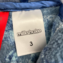 Load image into Gallery viewer, Boys Milkshake, soft fleece dressing gown / bath robe, dinosaurs, FUC, size 3,  