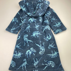 Boys Milkshake, soft fleece dressing gown / bath robe, dinosaurs, FUC, size 3,  