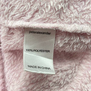 Girls Peter Alexander, pink hooded dressing gown / bath robe, GUC, size 4,  