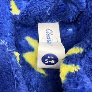 Boys Clearwater, soft fleece dressing gown / bath robe, GUC, size 5-6,  