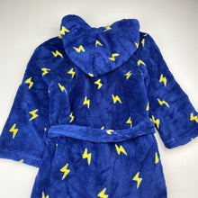 Load image into Gallery viewer, Boys Clearwater, soft fleece dressing gown / bath robe, GUC, size 5-6,  