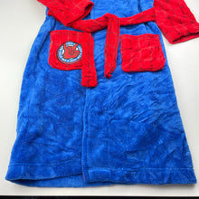 Load image into Gallery viewer, Boys Marvel, Spiderman soft fleece dressing gown / bath robe, EUC, size 7,  