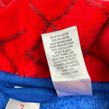 Load image into Gallery viewer, Boys Marvel, Spiderman soft fleece dressing gown / bath robe, EUC, size 7,  
