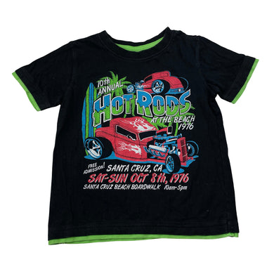 Boys H&T, cotton tee / top, Hot Rods, GUC, size 5,  