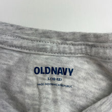 Load image into Gallery viewer, Girls Old Navy, grey marle tee / top, FUC, size 10-12,  
