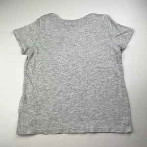 Girls Old Navy, grey marle tee / top, FUC, size 10-12,  