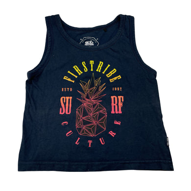 Boys FIRSTRIBE, navy cotton singlet / tank top, FUC, size 4,  