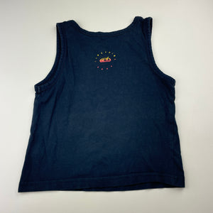 Boys FIRSTRIBE, navy cotton singlet / tank top, FUC, size 4,  