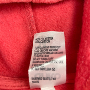 Girls Anko, fleece lined hoodie sweater, marks right cuff, FUC, size 14,  
