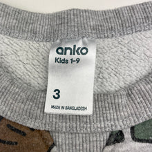 Load image into Gallery viewer, Boys Anko, fleece lined sweater / jumper, dinosaurs, pilling, FUC, size 3,  