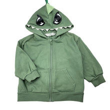 Load image into Gallery viewer, Boys H&amp;M, fleece lined novelty zip hoodie sweater, GUC, size 2,  