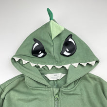 Load image into Gallery viewer, Boys H&amp;M, fleece lined novelty zip hoodie sweater, GUC, size 2,  