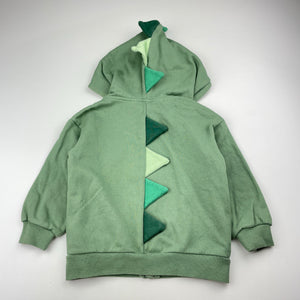 Boys H&M, fleece lined novelty zip hoodie sweater, GUC, size 2,  