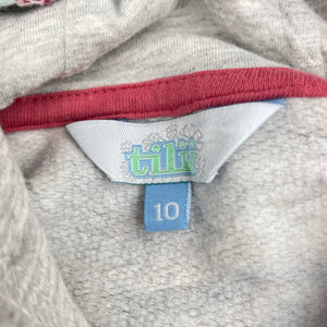 Girls Tilii, floral hoodie sweater, GUC, size 10,  