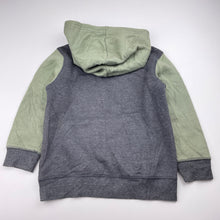Load image into Gallery viewer, Boys H&amp;T, green &amp; grey fleece lined hoodie sweater, pilling, FUC, size 5,  