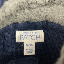 Load image into Gallery viewer, Boys Pumpkin Patch, navy chunky knit sweater / jumper, EUC, size 1,  
