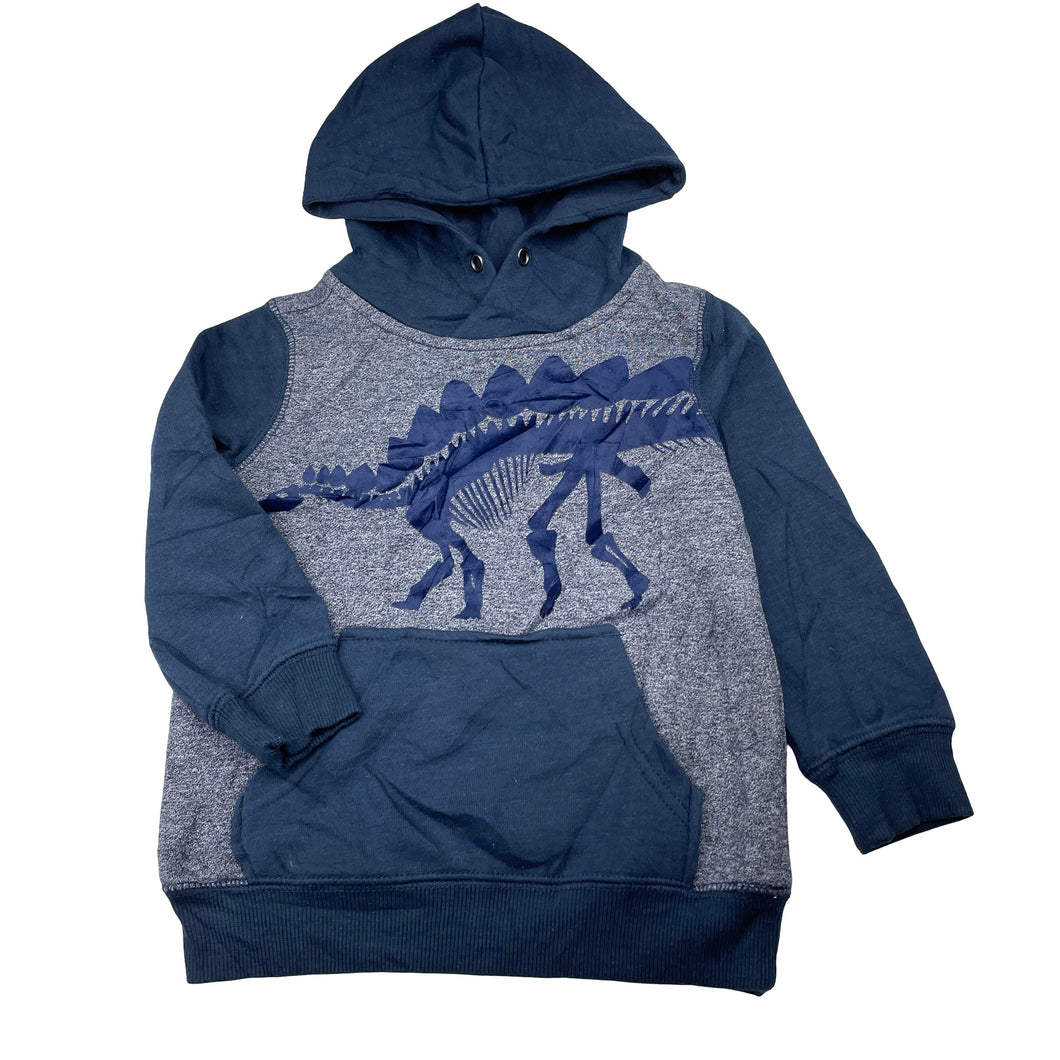 Boys Anko, fleece lined hoodie sweater, dinosaur, EUC, size 3,  